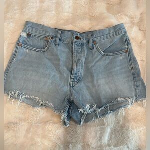 Madewell Relaxed Denim light wash Jean Shorts size 30